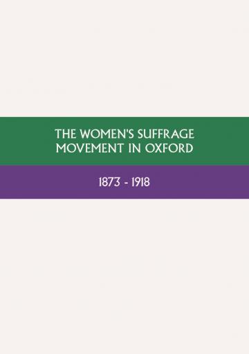 the womens suffrage movement in oxford cover