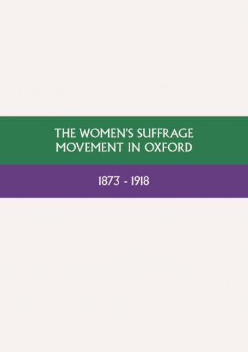 the womens suffrage movement in oxford cover