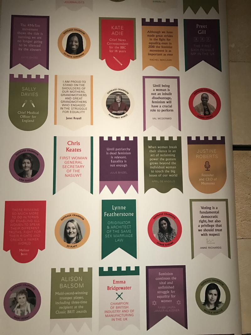 exhibition suffrage wall