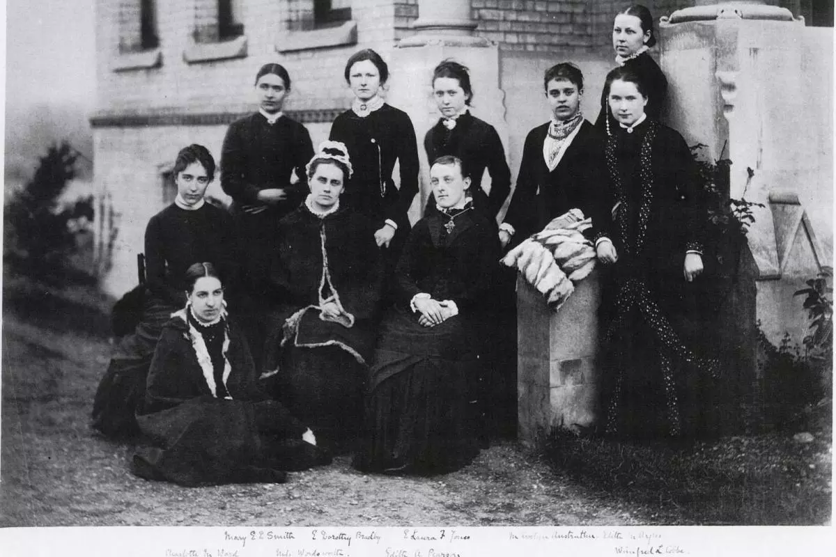 First student group photograph,1879. Copyright @LMH 